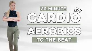 30 min CARDIO AEROBICS WORKOUT TABATA ♫ No Jumping No Squats Challenge Your Coordination