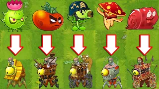 Plants Vs Zombies 2 Final Boss - Every Premium Plants Power-Up! vs PvZ2 All Bosses Fight