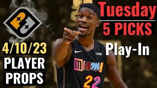 PRIZEPICKS NBA 4/10/23 TUESDAY CORE PLAYER PROPS PLAY-IN GAMES NEW DUNK PROPS?!