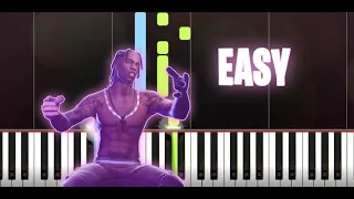 Goosebumps | Travis Scott ft. Kendrick Lamar | Piano Tutorial EASY By Express Piano Synthesia