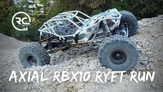 SENDING IT! Axial RBX10 RYFT rock quarry run