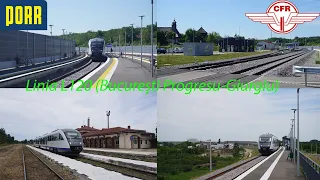 Călătorie cu trenul pe linia L102. Prezentarea gărilor Comana și Grădiștea