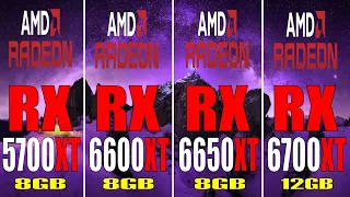 RX 5700XT vs RX 6600XT vs RX 6650XT vs RX 6700XT || PC GAMES TEST ||