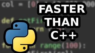 C++ can be slower than Python?