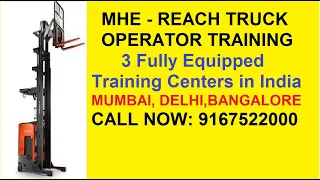 MHE Operator Training in India, Delhi, NCR, Call-9167522000