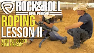 Tuf Cooper teaches Dale Brisby Calf Roping Pt. II