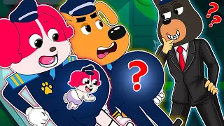 Labrador & Papillon Pregnant : Who is Really Pregnant With Baby? | Sheriff Labrador Animation