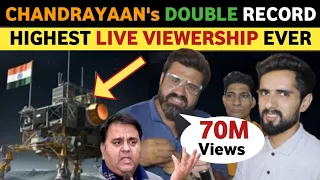 CHANDRAYAAN-3 MAKE WORLD RECORD, ISRO'S LIVE BREAK RECORD |PAKISTAN PUBLIC REACTION ON CHANDRAYAAN-3