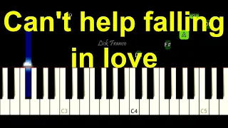 Can't help falling in love - Elvis Presley | EASY Piano