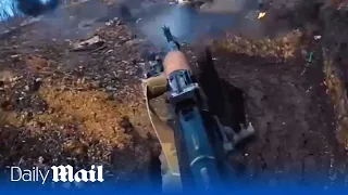 Ukraine soldiers battle through Russian trenches before being forced to retreat