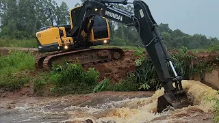 Limpando bueiro voltei 3 meses depois de pronto a ponte // Escavadeira hidráulica ep_06 final