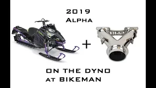 How much power does the Arctic Cat Alpha CTEC 800 make with a Bikeman Y Pipe? Find out here!