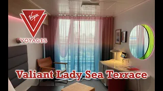 Virgin Voyages Valiant Lady Sea Terrace Cabin Tour Cabin 10254A