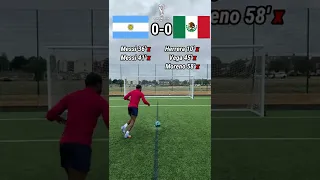 Argentina vs Mexico🔥⚽ #football #challenge #argentina #mexico #messi #worldcup #soccer #fyp