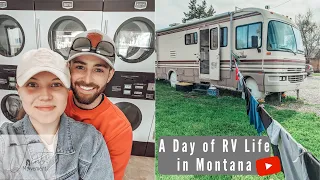 A DAY OF RV LIFE IN MONTANA: Couple Shares What RV Living is like as Travel PTs | S1:E8