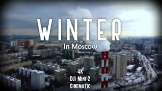 4K Winter In Moscow 2023 from the Drone || Зима в Москве с дрона #winter #dji #drone