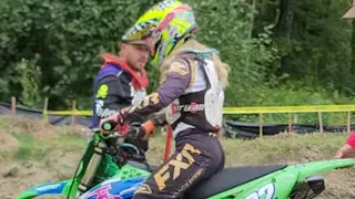 GIRL SENDS IT ON KX450 UP THE MONSON MONSTER HILLCLIMB QUABOAG RIDERS MC September 25, 2022