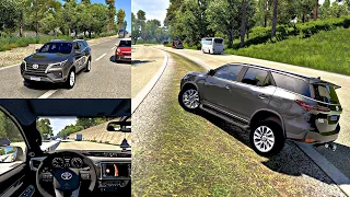 SHOWING STUND IN THE HIGHWAY !😱 | DRIVING TOYOTA FORTUNER | Euro Truck Simulator 2