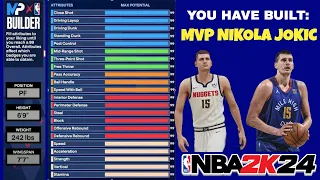 This MVP NIKOLA JOKIC BUILD is The Best Build On NBA2k24