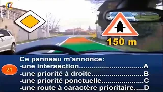 Nouveaux examen 👍 2023🕗 @CodeDeLaRouteEnFrance  🇫🇷 Sérié #14 Q 01 à 40 Panneaux de signalisation