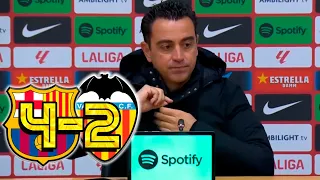 RUEDA PRENSA XAVI: FC BARCELONA 4-2 VALENCIA CF