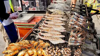 Seafood Lovers! The Most Popular Thai Fresh Seafood Grilled - Thai Street Food