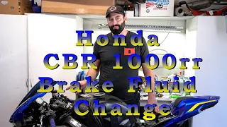 Honda CBR 1000rr - How To Change Brake Fluid (ABS)