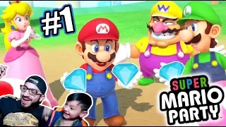 Diamantes con Luigi y Mario | Super Mario Party Capitulo1  | Juegos Karim Juega