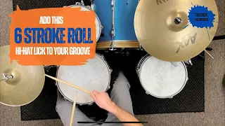 Six Stroke Roll Hi-Hat Lick: Drum Lesson