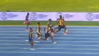 Julian Forte, Ackeem Blake, Tyquendo Tracey I Mens 100m Jamaica Invite