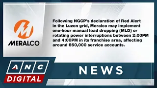 Power interruptions may affect Meralco customers due to Luzon Grid red alert | ANC