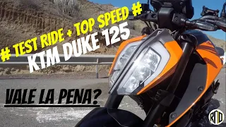 #TEST RIDE KTM DUKE 125 + TOP SPEED IN SUPERSTRADA