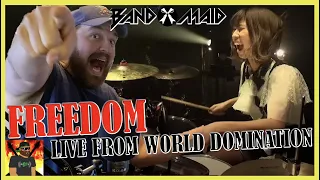 AKANE BRINGS THE THUNDER!! | BAND-MAID / FREEDOM (Feb. 14th, 2020) | REACTION