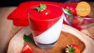 Delicious Strawberry Panna Cotta Recipe | Easy Panna Cotta Recipe