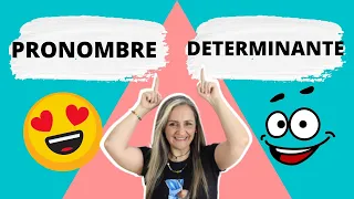 CÓMO DIFERENCIAR PRONOMBRES Y DETERMINANTES - gramática - edutuber