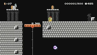 Escape From Cursed Koopa Castle! by Ushimimi - SUPER MARIO MAKER - NO COMMENTARY 1bj