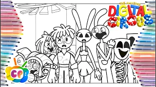 The amazing digital circus and their doubles / The amazing digital circus NEW coloring page