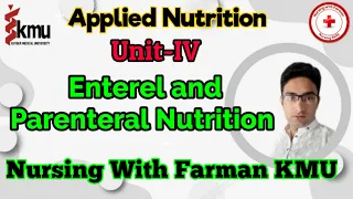 Enteral and Parenteral Nutrition in Urdu/Hindi||Applied Nutrition Unit-IV||Important Nursing MCQS.