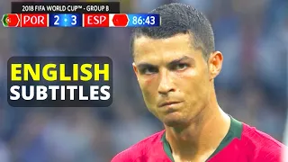 Arabic Commentary - Ronaldo's FREEKICK GOAL vs Spain 2018 World Cup