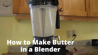 How to Make Butter in a Blender {VIDEO}