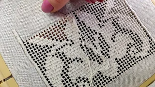 Процес вишивки мережки |Мережка з настилом прутиком через чисницю | Hand embroidery|