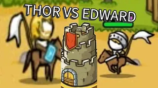 Grow Castle Thor VS Edward after new update