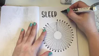 Bullet Journal | Sleeplog | Helix angle & circle maker