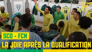 Angers SCO - FC Nantes : la joie après la qualification !