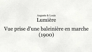 Vue prise d'une baleinière en marche (1900)