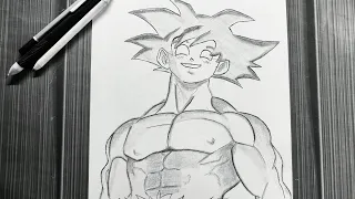 How to Draw Goku Step by Step | Goku Easy Drawing | Anime Drawing for Beginners