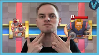 АТАКА ГРИБОВ! 9 уровень против фулл прокачки / Clash Royale