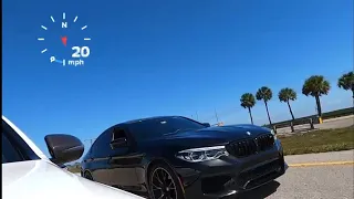 C63 AMG PTG Turbos vs BMW M5 F90 DP 93 Tune