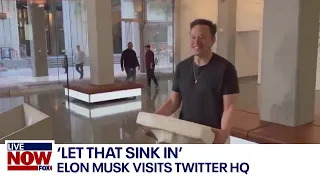 'Let that sink in': Elon Musk visits Twitter as deal nears completion | LiveNOW from FOX