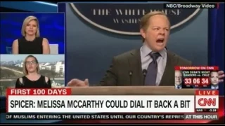Sean Spicer given the Saturday Night Live treatment by Melissa McCarthy hilarious